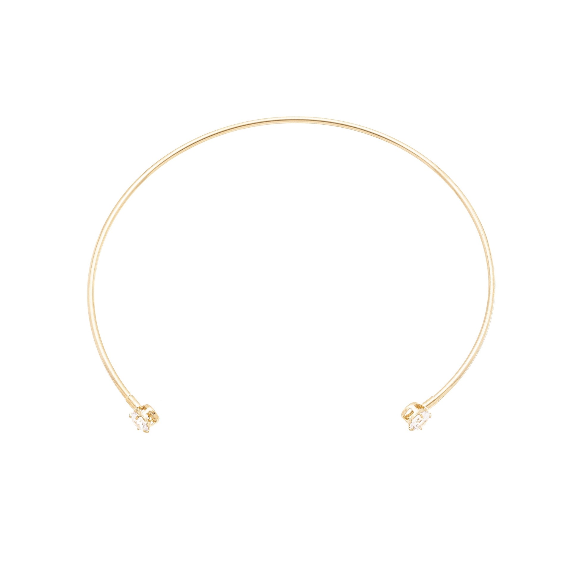 Bracelete com zircônias banhado a ouro 18k - Biju & Cia.