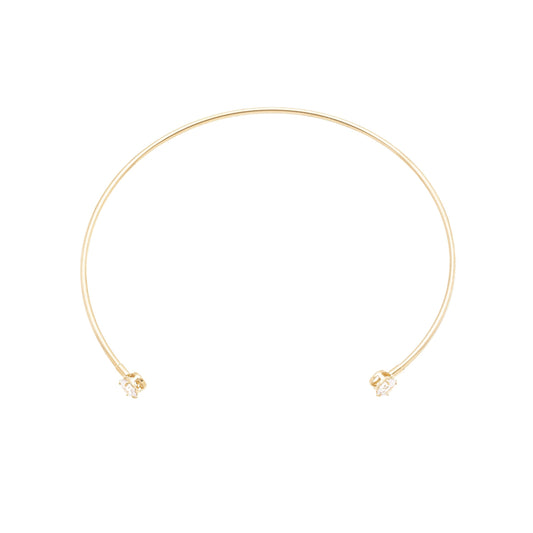 Bracelete com zircônias banhado a ouro 18k - Biju & Cia.