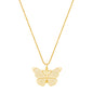 Gargantilha borboleta banhada a ouro 18k - Biju & Cia.