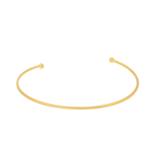 Bracelete com bolinhas banhado a ouro 18k - Biju & Cia.
