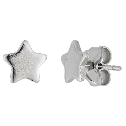 Brinco de estrela em aço inox - Biju & Cia.