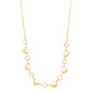 Choker corações e pedras banhada a ouro 18k - Biju & Cia.