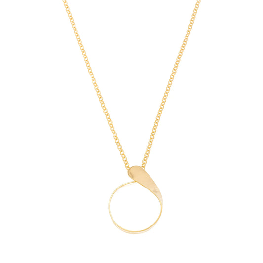 Colar círculo banhado a ouro 18k - Biju & Cia.