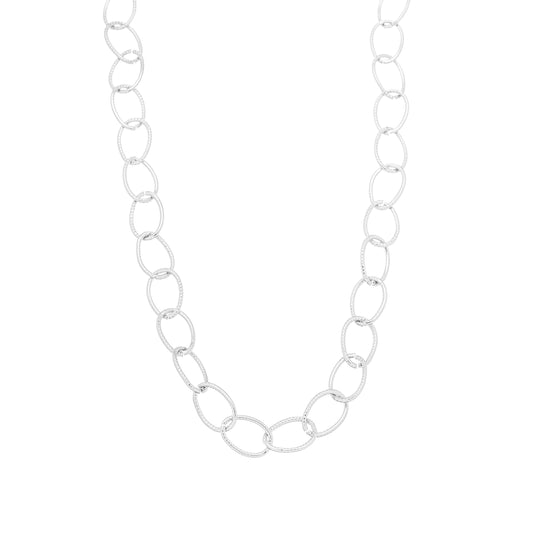 Gargantilha choker de elos em aço inox - Biju & Cia.