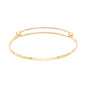Bracelete liso banhado a ouro 18k - Biju & Cia.