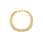 Pulseira trançada banhada a ouro 18k
