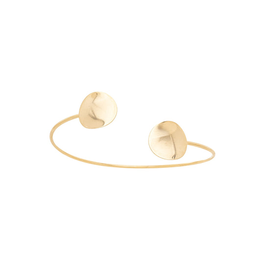 Bracelete com chapa banhado a ouro 18k