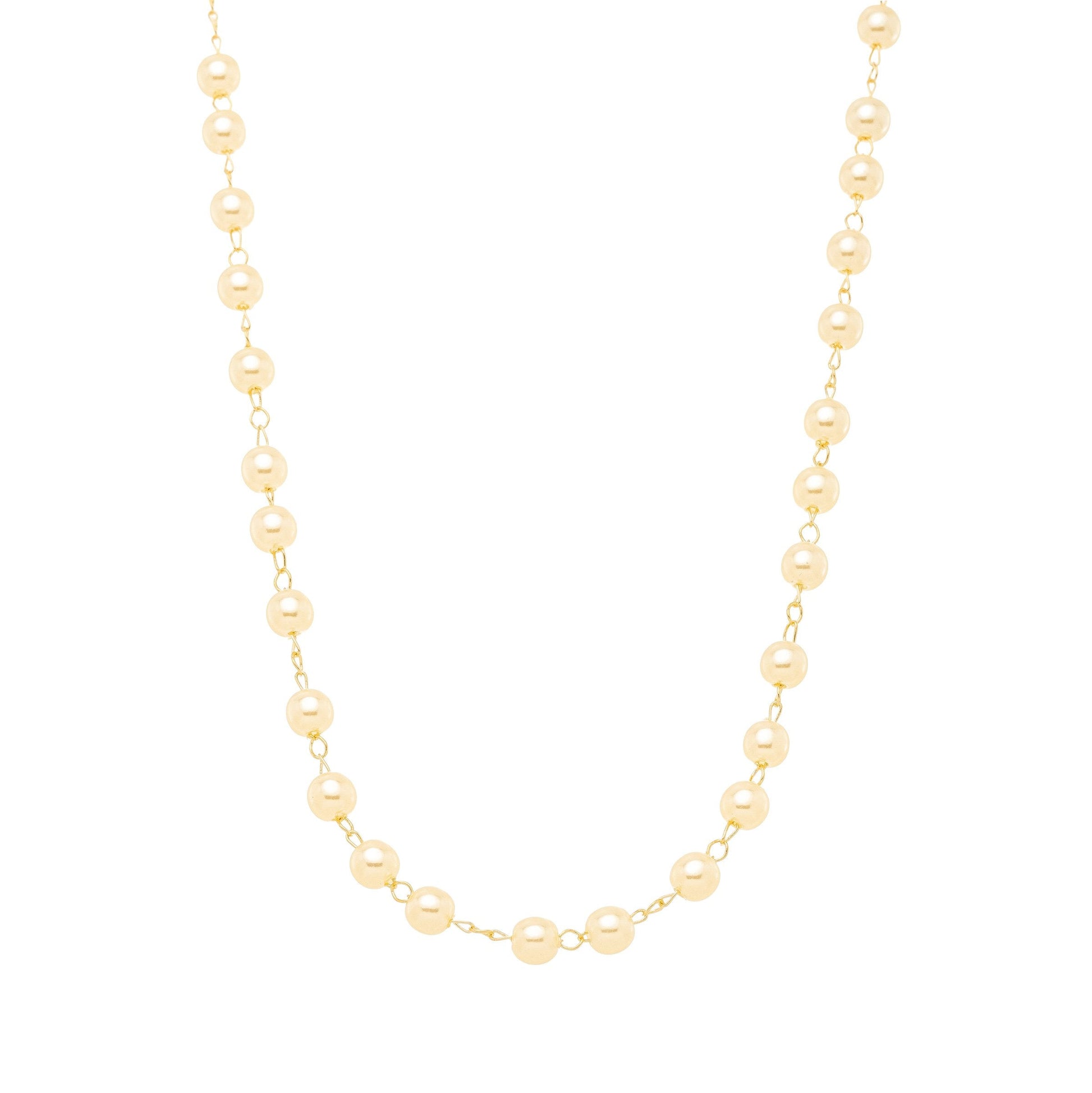 Choker de pérolas banhada a ouro 18k - Biju & Cia.