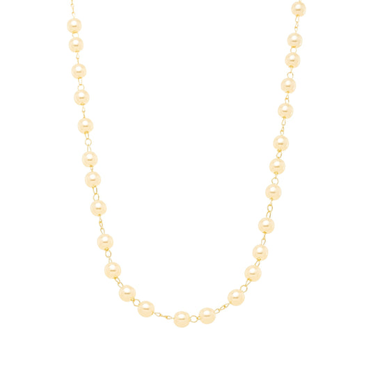Choker de pérolas banhada a ouro 18k - Biju & Cia.