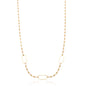 Choker retangular com zircônias banhada a ouro 18k - Biju & Cia.