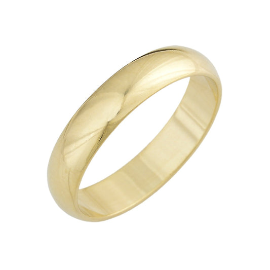 Aliança de compromisso de 5mm banhada a ouro 18k - Biju & Cia.