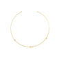 Choker de aro com bolinhas banhada a ouro 18k - Biju & Cia.