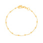 Pulseira infantil de bolinhas banhada a ouro 18k - Biju & Cia.