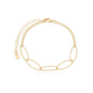 Pulseira oval banhada a ouro 18k - Biju & Cia.