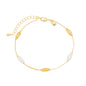 Pulseira pérolas banhada a ouro 18k