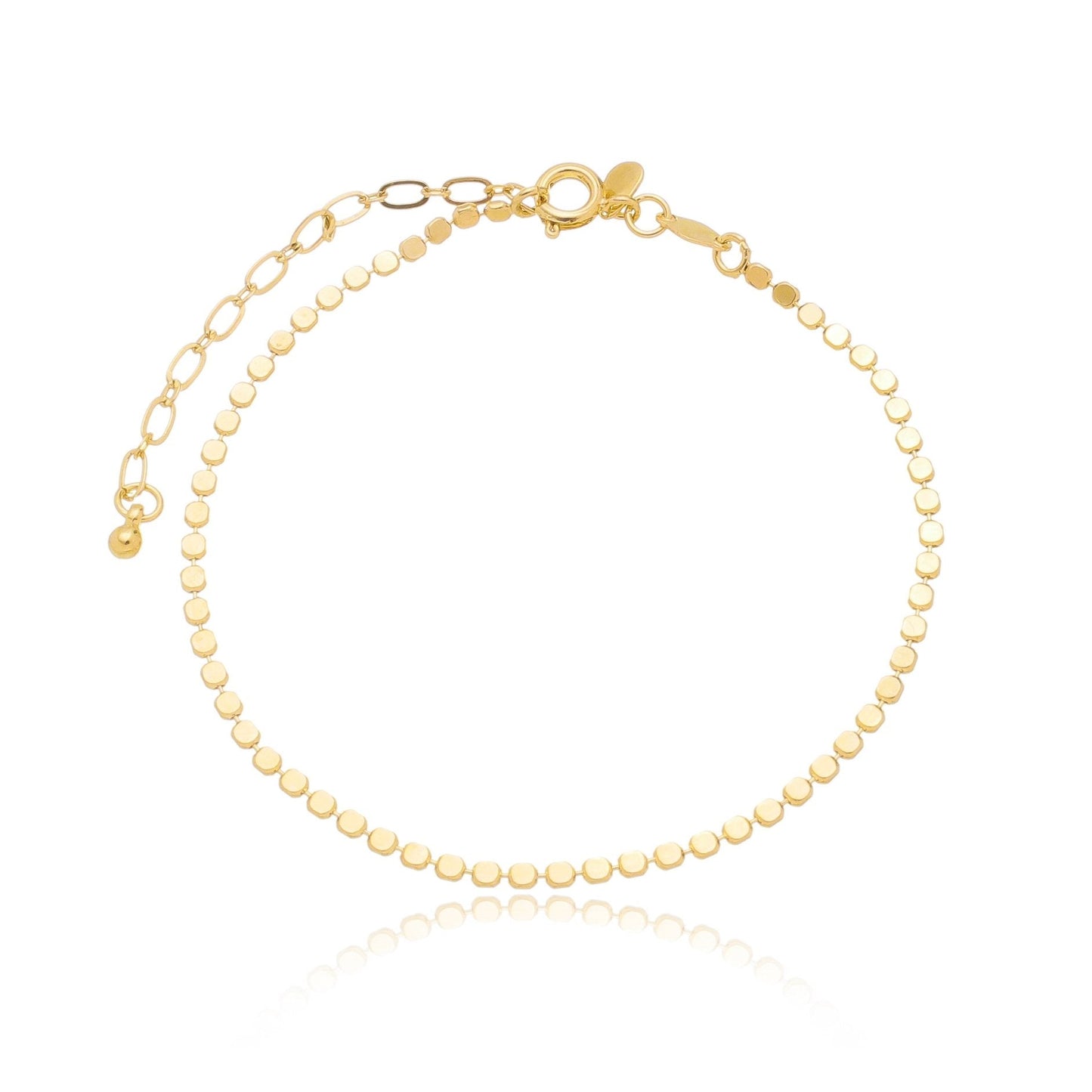 Pulseira de bolinhas banhada a ouro 18k - Biju & Cia.