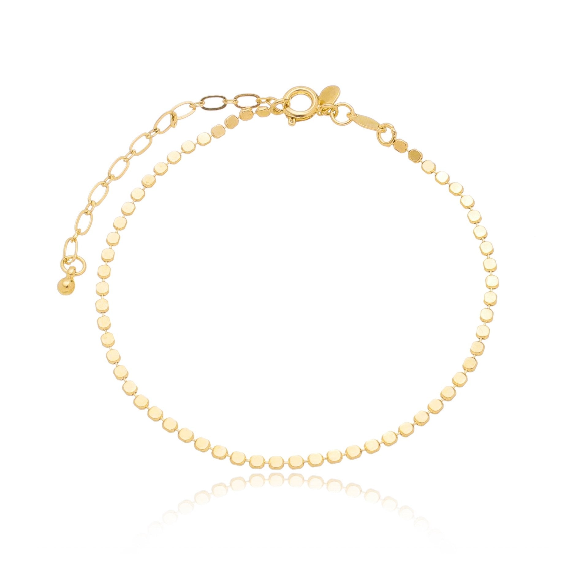 Pulseira de bolinhas banhada a ouro 18k - Biju & Cia.