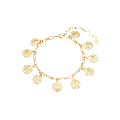 Pulseira dez mandamentos banhada a ouro 18k - Biju & Cia.
