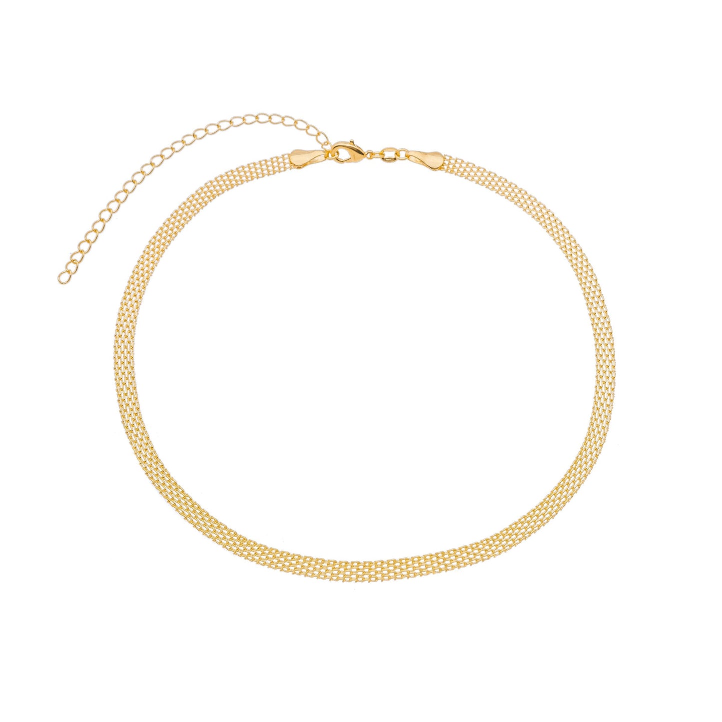 Choker redinha banhada a ouro 18k - Biju & Cia.
