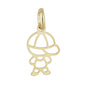 Pingente de menino banhado a ouro 18k - Biju & Cia.