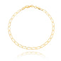 Pulseira masculina lisa banhada a ouro 18k - Biju & Cia.