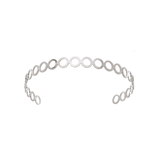 Bracelete vazado em aço inox