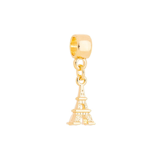 Berloque torre eiffel banhado a ouro 18k - Biju & Cia.