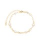 Pulseira pérolas e zircônias banhada a ouro 18k