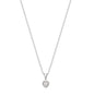 Gargantilha choker com coração de zircônia em aço inox - Biju & Cia.