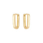 Argolinha articulada oval banhada a ouro 18k - Biju & Cia.