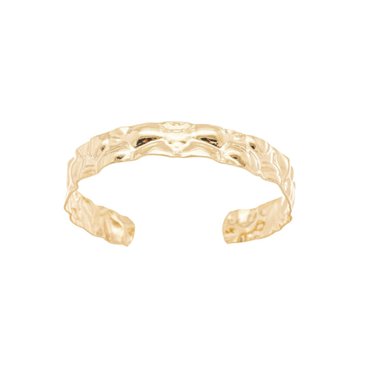 Bracelete Martelado banhado a ouro 18k - Biju & Cia.