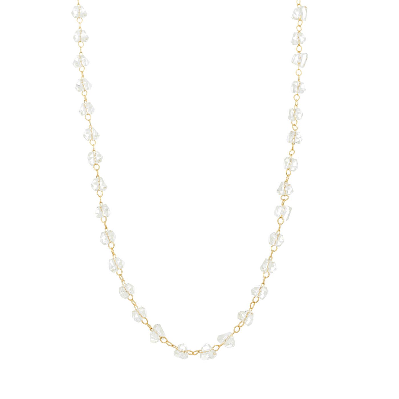 Choker com cristais banhada a ouro 18k - Biju & Cia.