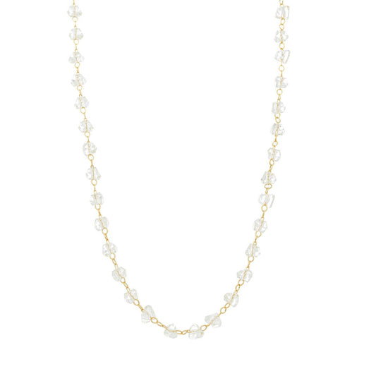 Choker com cristais banhada a ouro 18k - Biju & Cia.