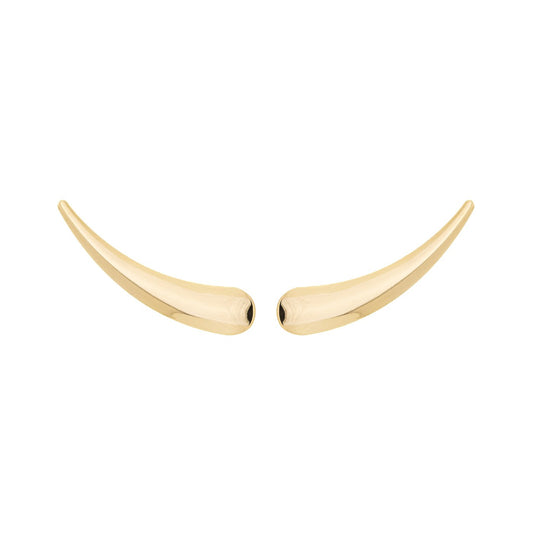 Brinco gota earcuff banhado a ouro 18k