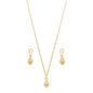 Conjunto de bola lisa banhada a ouro 18k - Biju & Cia.