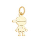 Pingente menino banhado a ouro 18k - Biju & Cia.