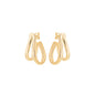 Argola dois fios banhada a ouro 18k - Biju & Cia.