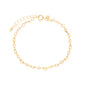 Pulseira com zircônias banhada a ouro 18k