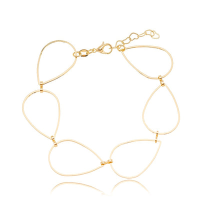 Pulseira gotas banhada a ouro 18k