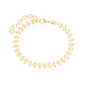 Pulseira corações banhada a ouro 18k