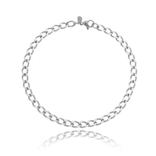 Pulseira masculina em aço inox