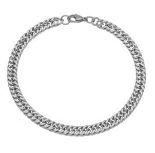 Pulseira grossa em aço inox