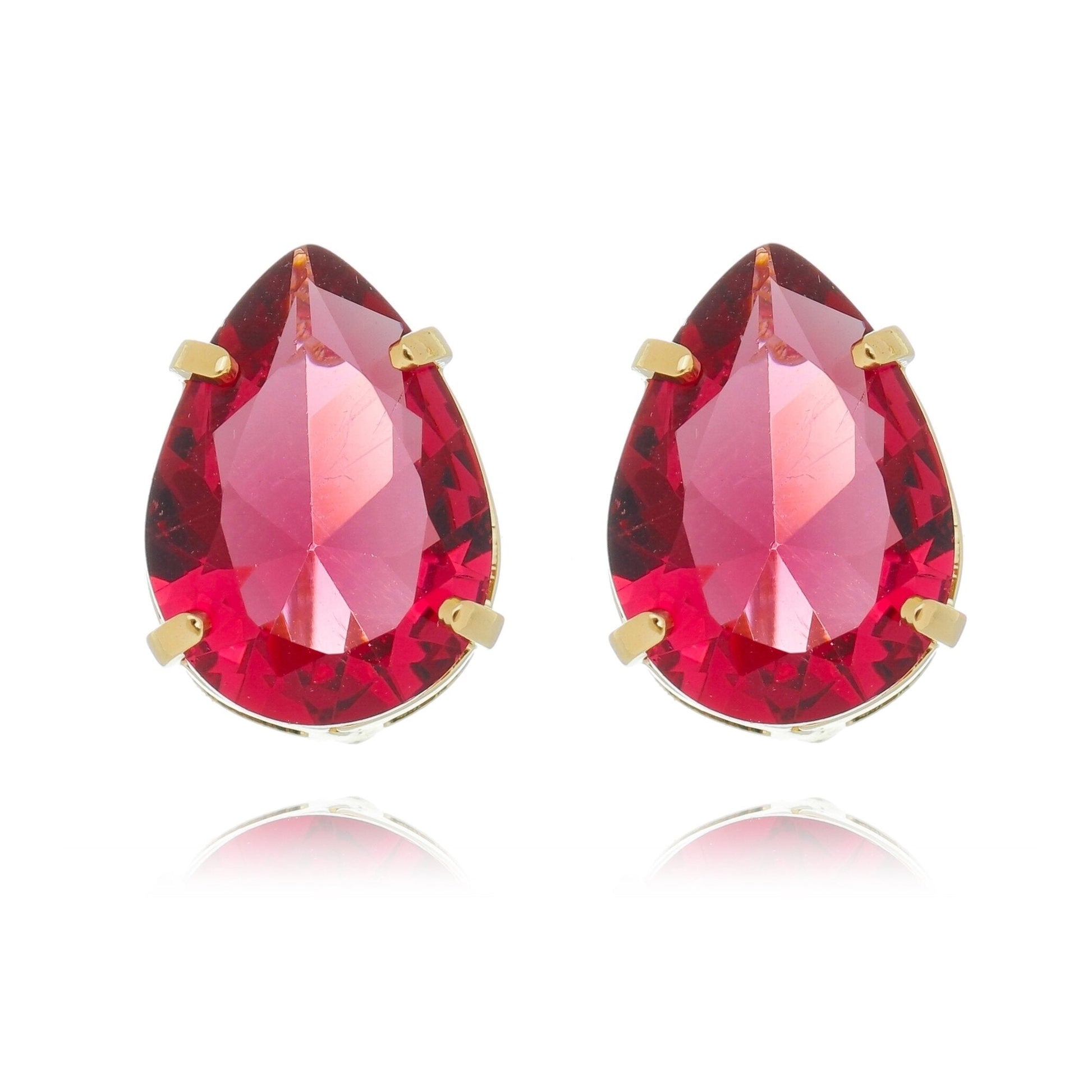 Brinco gota banhado a ouro 18k - Biju & Cia.