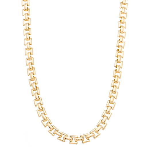 Choker lisa banhada a ouro 18k - Biju & Cia.