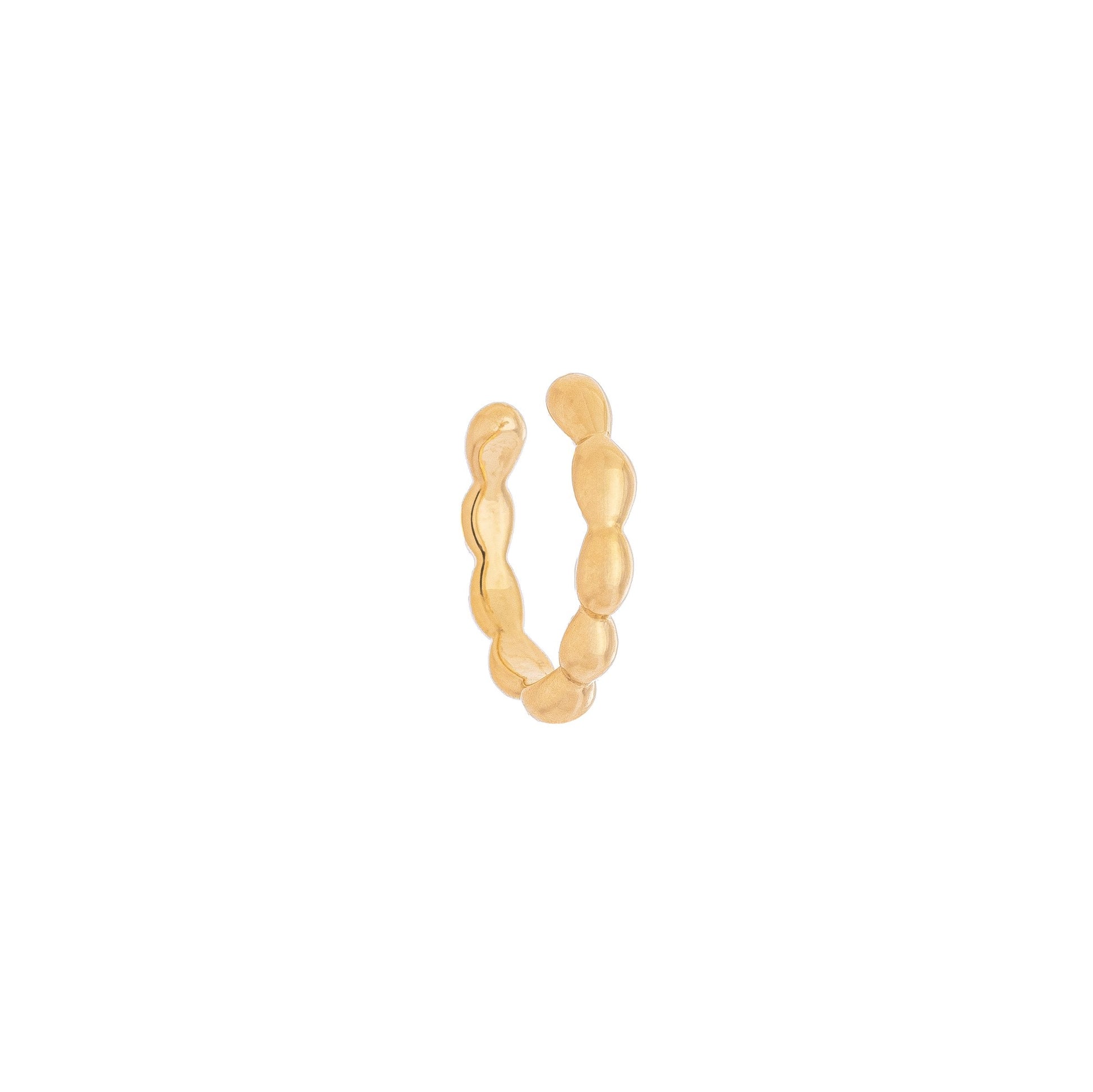Piercing fake liso banhado a ouro 18k - Biju & Cia.