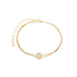 Pulseira com zircônia banhada a ouro 18k