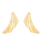 Brinco de chapa banhado a ouro 18k - Biju & Cia.