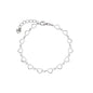 Pulseira corações em aço inox - Biju & Cia.
