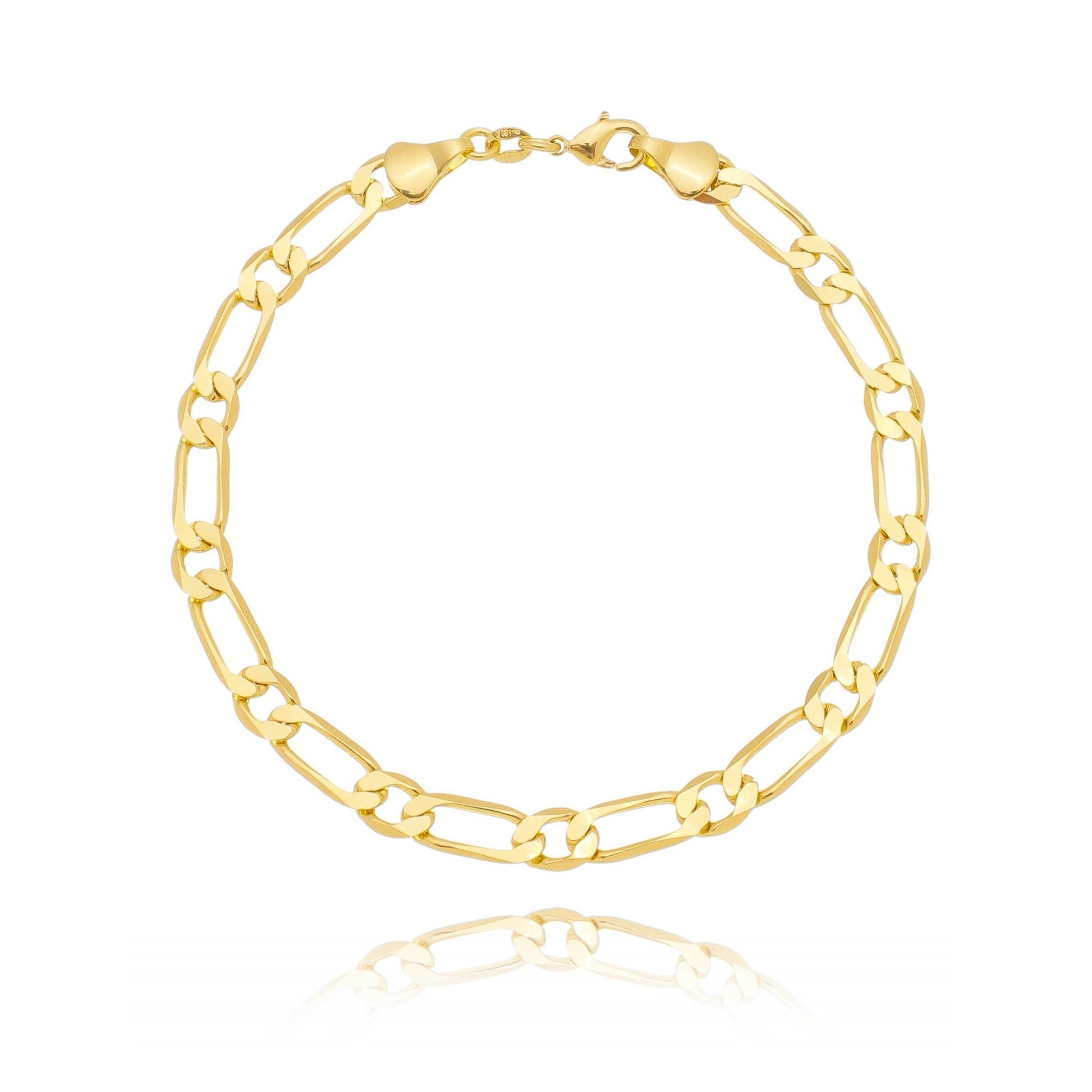 Pulseira grumet 10mm banhado a ouro 18k - Biju & Cia.
