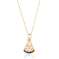 Gargantilha de Nossa Senhora de Aparecida banhada a ouro 18k - Biju & Cia.